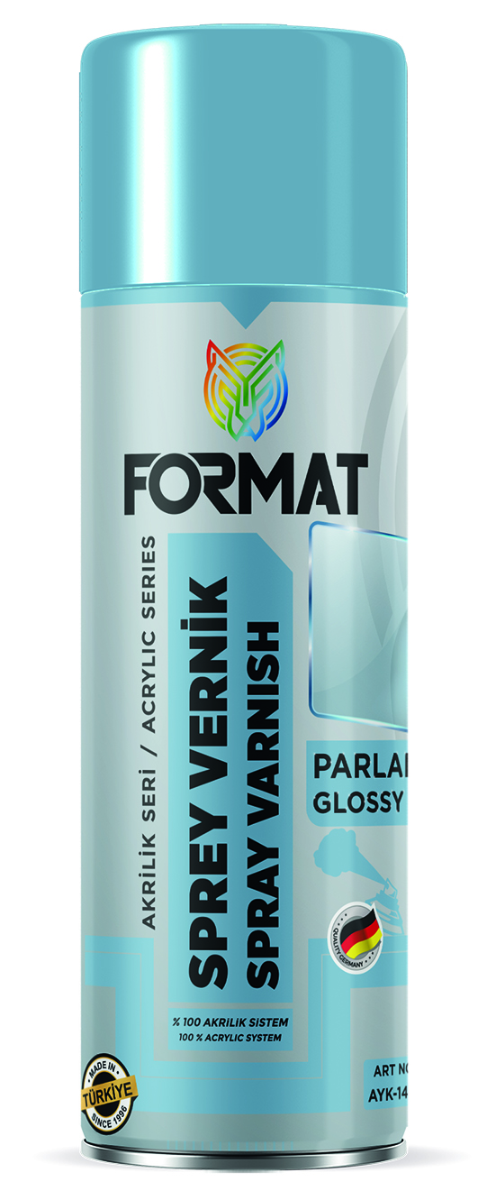 FORMAT PARLAK VERNIK SPREY BOYA 400 ML